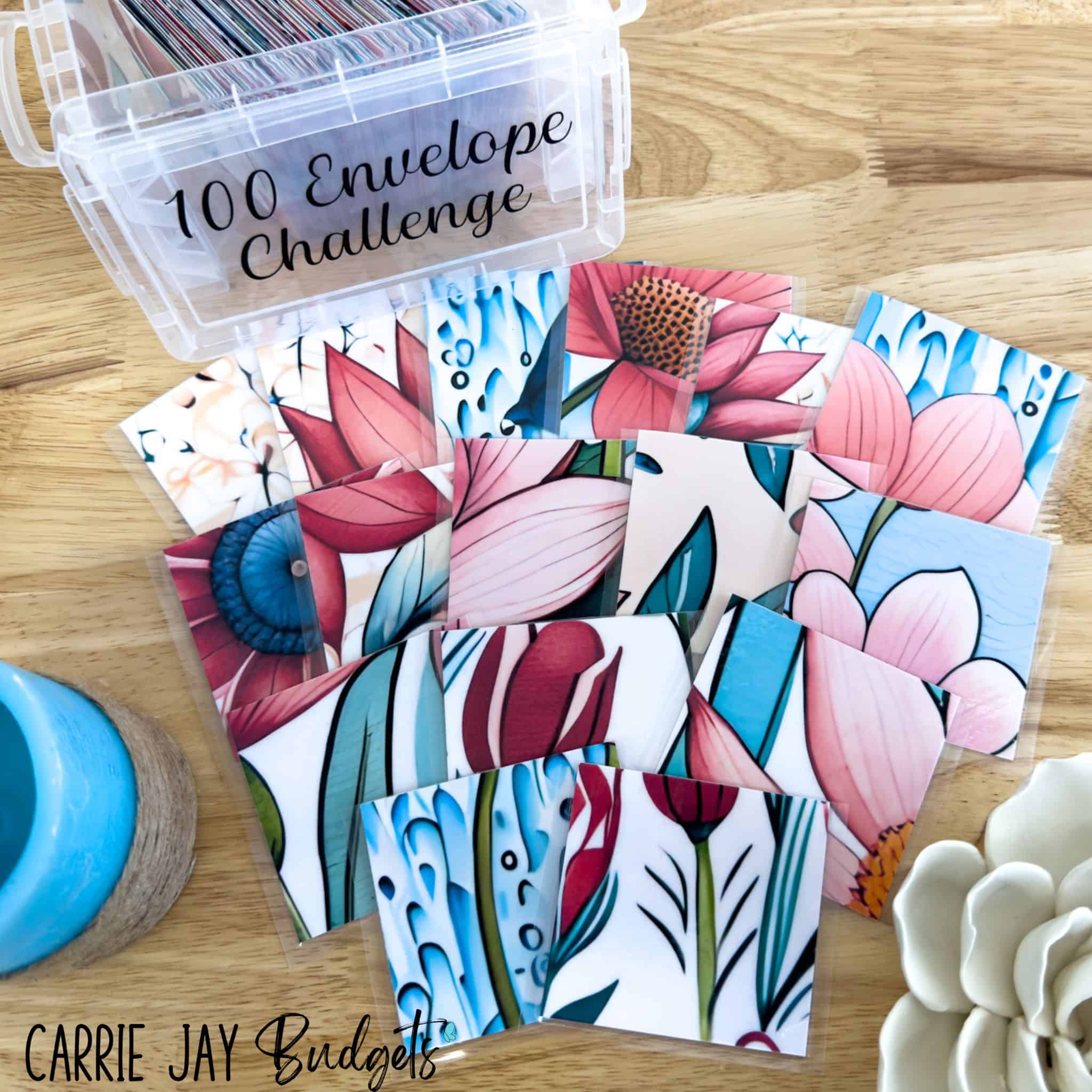 Watercolor 100 envelope